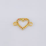 Herraje Silueta Corazón Tupida 0.45gr / 1/2 in / Oro Amarillo 18K ©