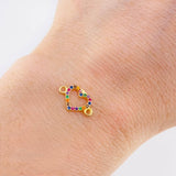 Heart Silhouette Charm 0.4 g / 1/2 in 18K Yellow Gold