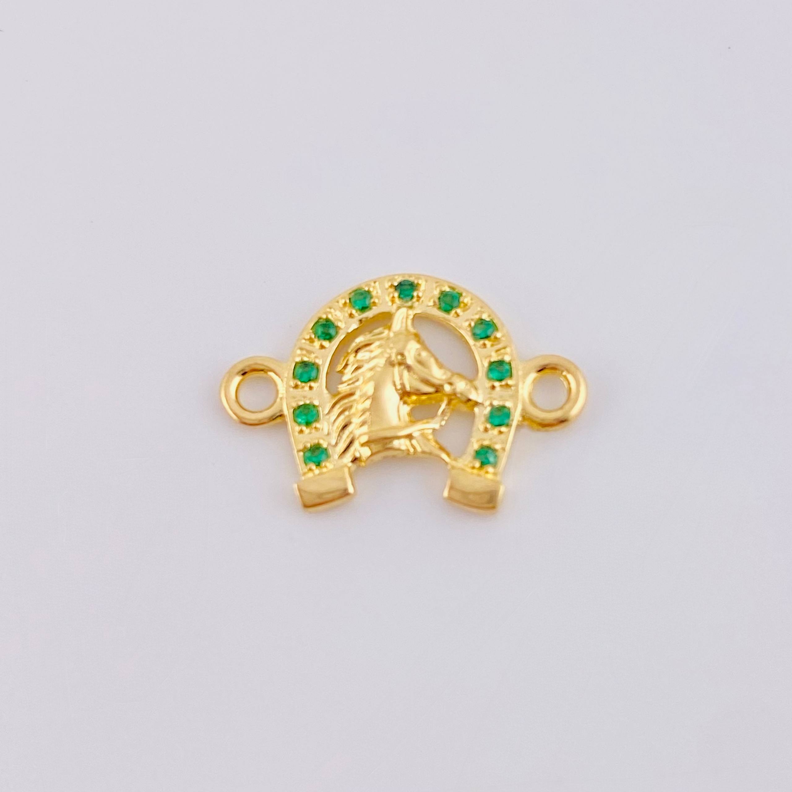 Charm Horse Shoe 1.05gr / 3/4 in / 18K Yellow Gold ©