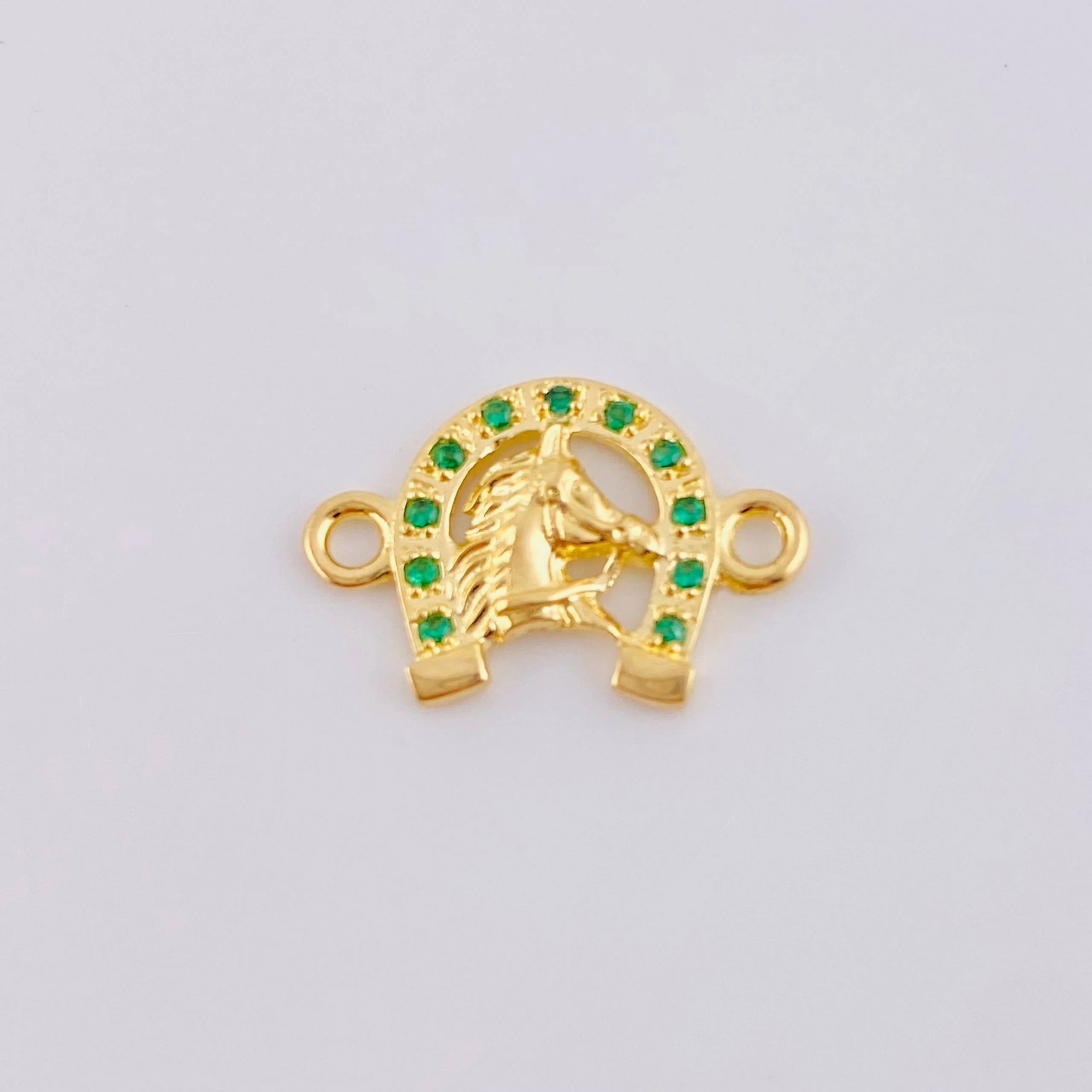 Herraje Herradura Cara De Caballo 0.95 g / 3/4 in Oro Amarillo 18K