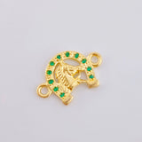 Herraje Herradura Cabeza De Caballo 1.05 g / 1/2 in Oro Amarillo 18K