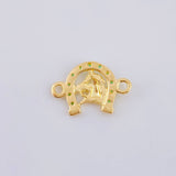 Horse Shoe Charm 1.05 g / 3/4 in 18K Yellow Gold