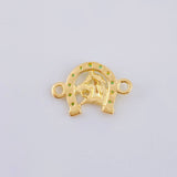 Horse Shoe Pendant 1.15 g / 3/4 in 18K Yellow Gold