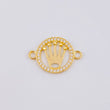 Circular Crown Charm 1.1gr / 3/4 in / Yellow Gold 18K ©