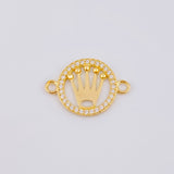 Charm Dense Circular Crown 1.05gr / 3/4 in / 18K Yellow Gold *
