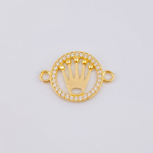 Circular Crown Charm 1.1gr / 3/4 in / Yellow Gold 18K ©