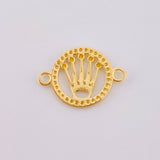 Circular Crown Charm 1.1gr / 3/4 in / Yellow Gold 18K ©
