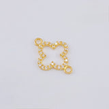 Herraje Cruz Suiza 0.5gr / 3/4 in / Oro Amarillo 18K ©