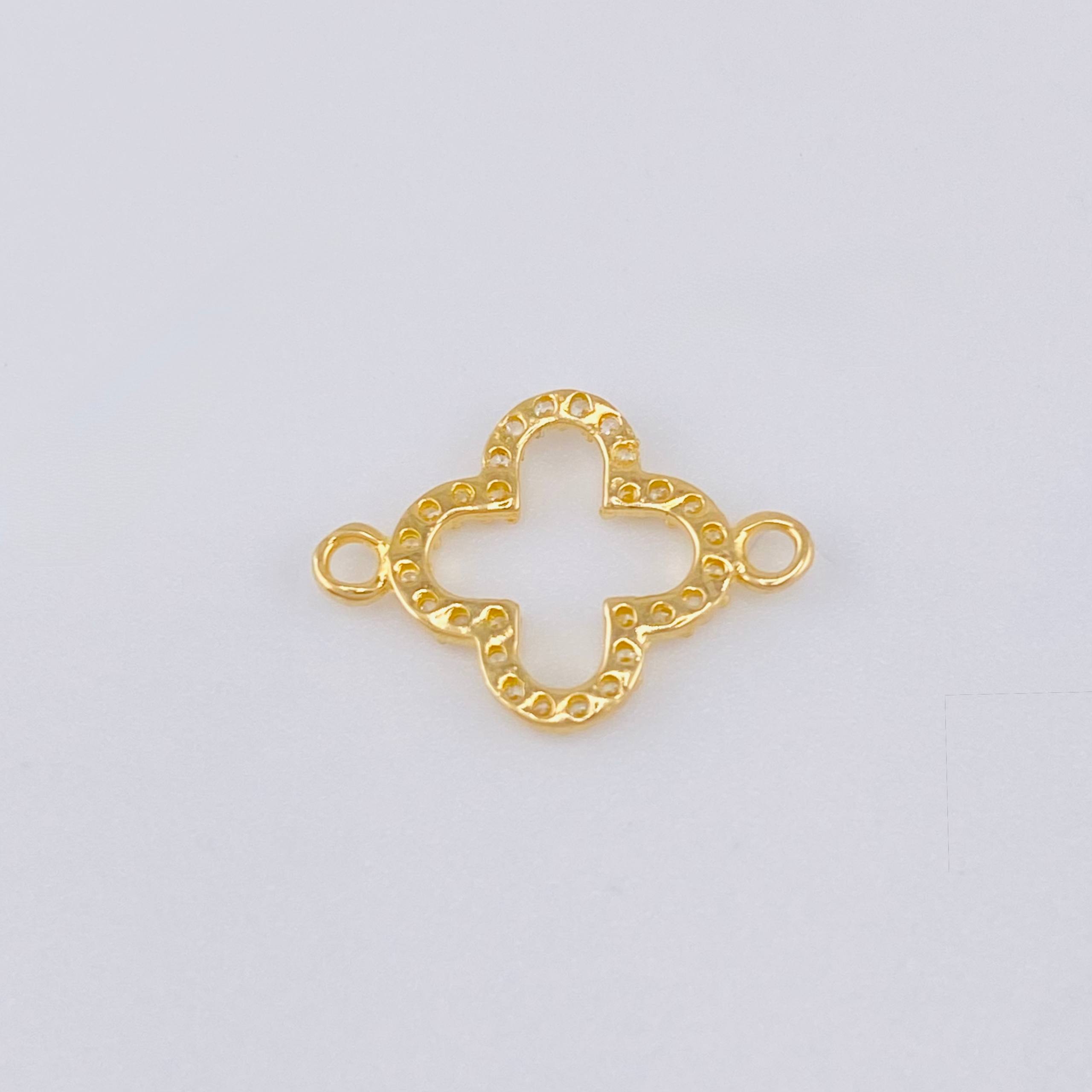 Herraje Cruz Suiza 0.5gr / 3/4 in / Oro Amarillo 18K ©