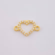 Heart Silhouette Charm 0.4 g / 1/2 in 18K Yellow Gold