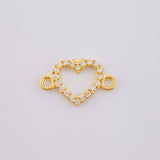 Herraje Silueta Corazón Tupida 4gr / 1/2 in / Oro Amarillo 18K ©