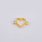 Charm Heart Silhouette 0.4gr / 1/2 in / 18K Yellow Gold *