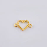 Herraje Silueta Corazón Tupida 4gr / 1/2 in / Oro Amarillo 18K ©