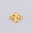 Golden Clover Charm 0.75gr / 1/2 in / Yellow Gold Nac.Esp. 18K ©