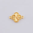 Herraje Trebol Dorado 0.75 g / 1/2 in Oro Amarillo 18K