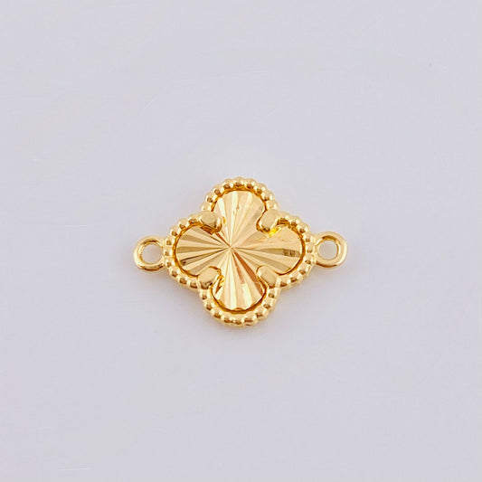 Golden Clover Charm 0.75gr / 1/2 in / Yellow Gold Nac.Esp. 18K ©