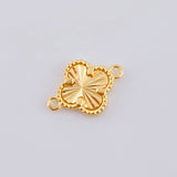 Herraje Trebol Dorado 0.75 g / 1/2 in Oro Amarillo 18K