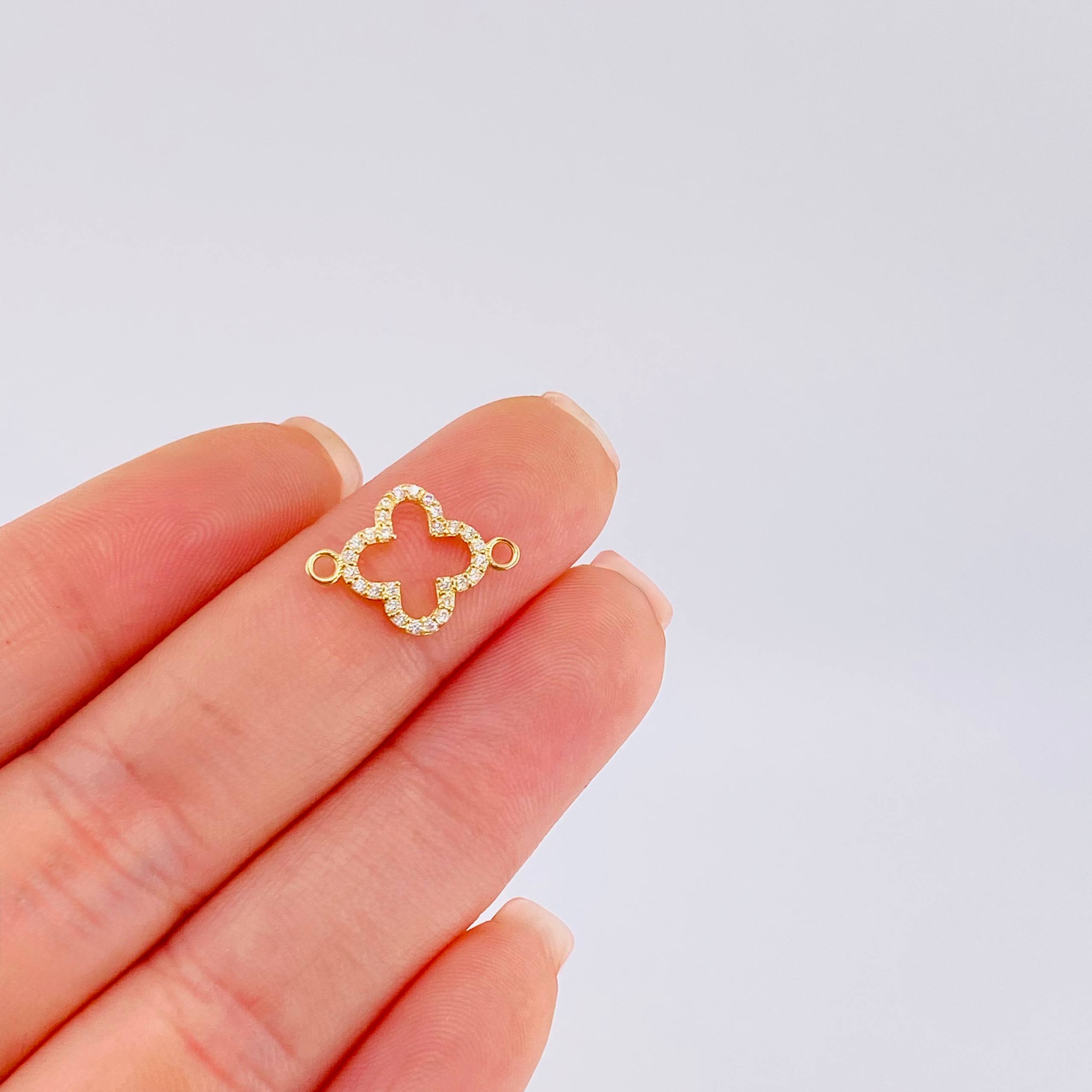 Herraje Cruz Suiza 0.5gr / 3/4 in / Oro Amarillo 18K ©