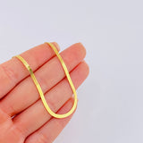 Herringbone Chain 3.65gr / 15 3/4 in / 2.4mm Yellow Gold +3 18K *
