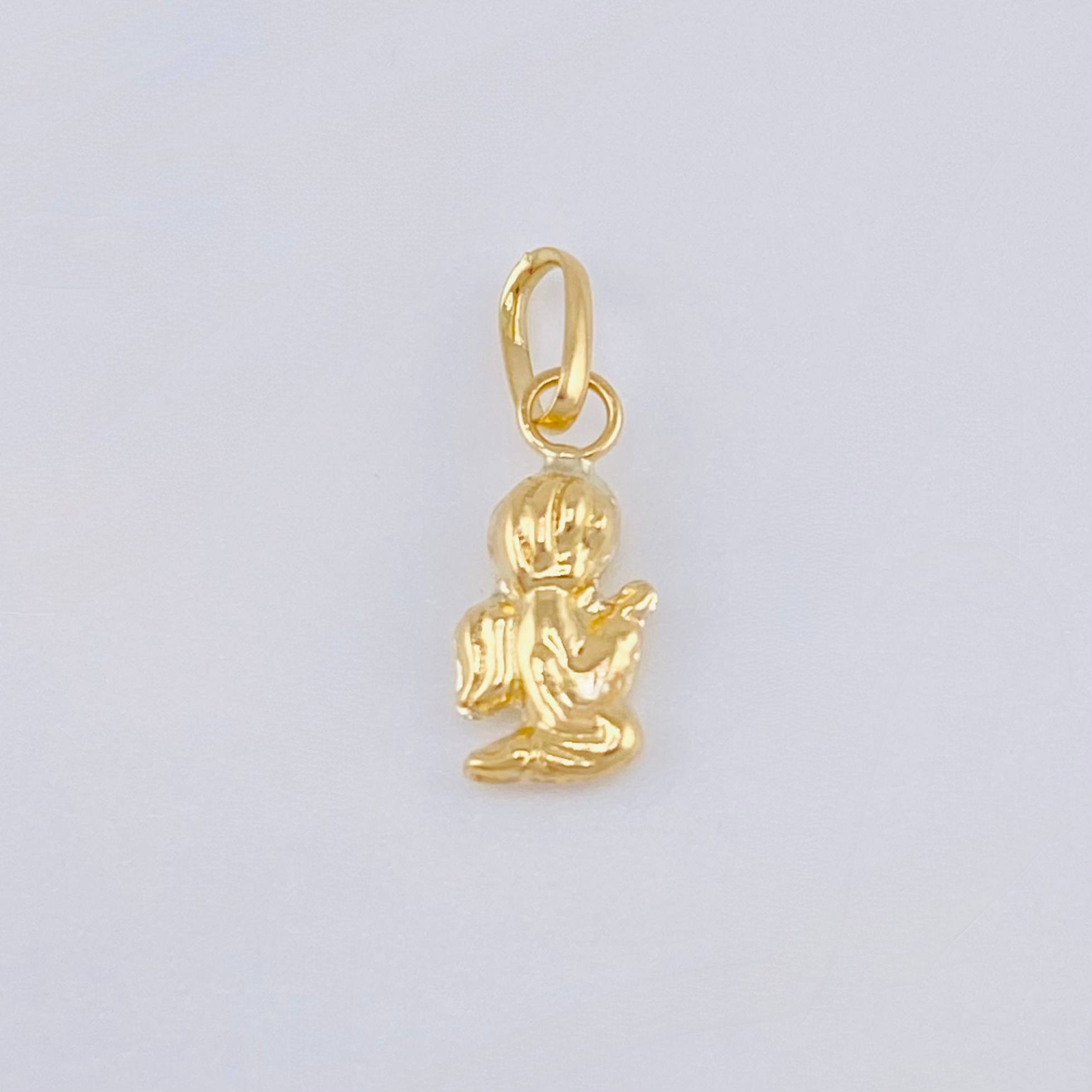 Dije Ángel de la Guarda 0.2g / 1/2 in Oro Amarillo 18K