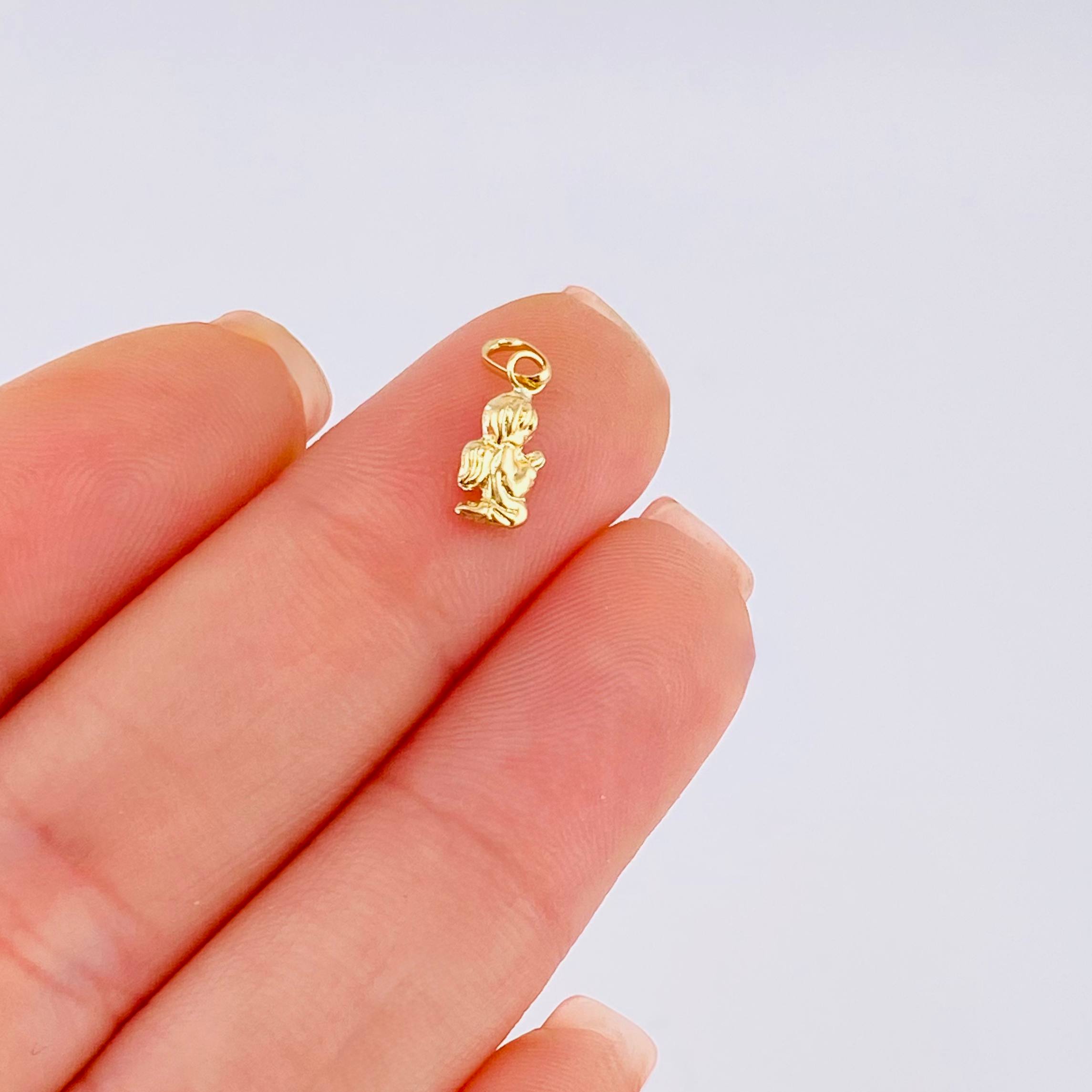 Dije Ángel de la Guarda 0.2g / 1/2 in Oro Amarillo 18K
