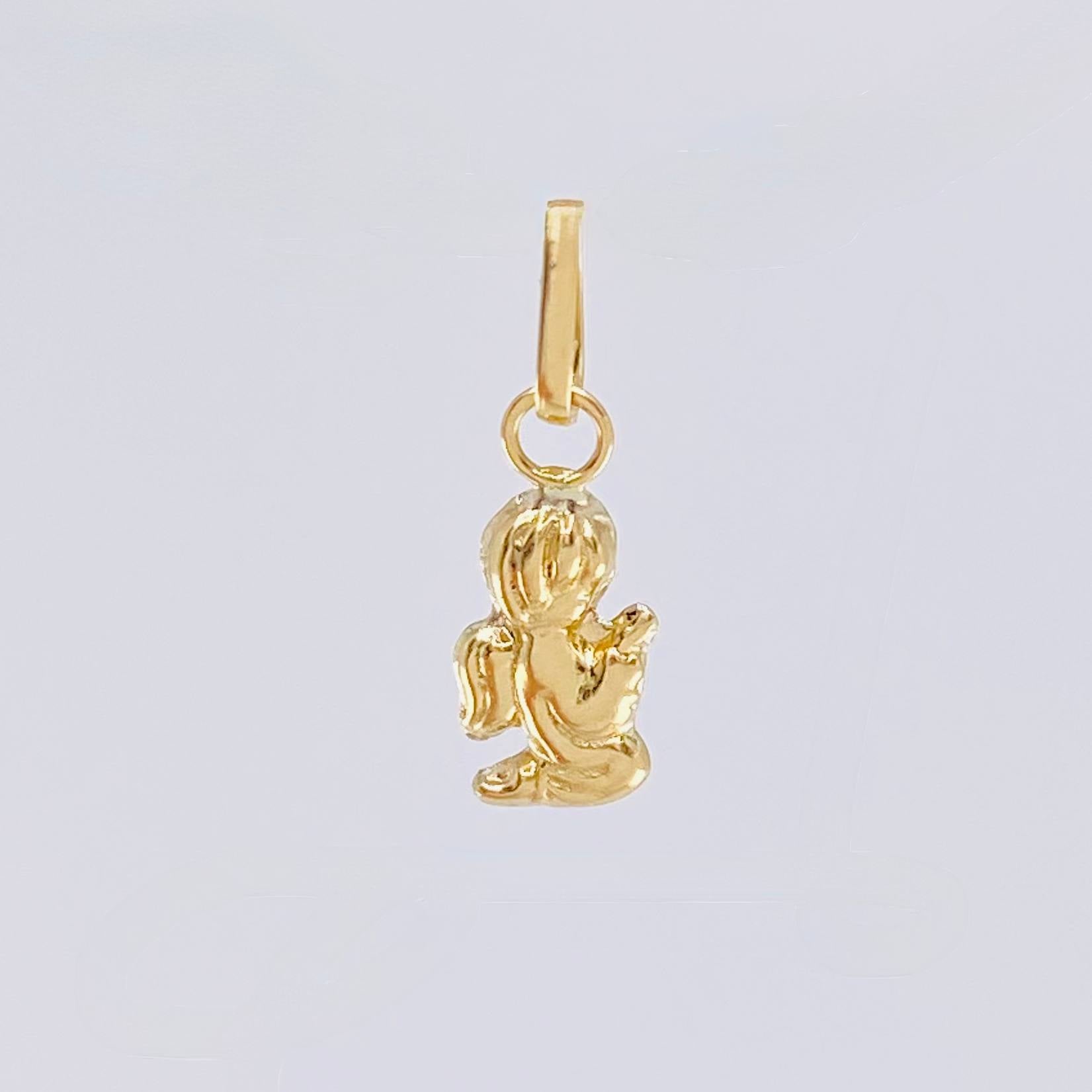 Dije Angel De La Guarda 0.25gr / 1/2 in / Oro Amarillo 18K ©