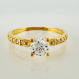 Anillo Solitario Tupido 1.5gr / T6 1/4 / Oro Amarillo 18K ©