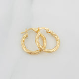 Candongas Kari 1.1 g / 3/4 in Oro Amarillo 18K