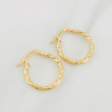 Candongas Kari 1.35 g / 3/4 in Oro Amarillo 18K