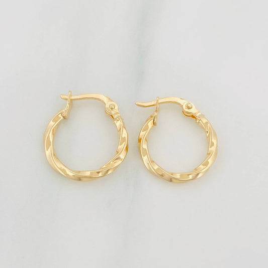 Candongas Kari 1.15 g / 1/2 in Oro Amarillo 18K