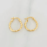 Candongas Kari 0.85 g / 1/2 in Oro Amarillo 18K