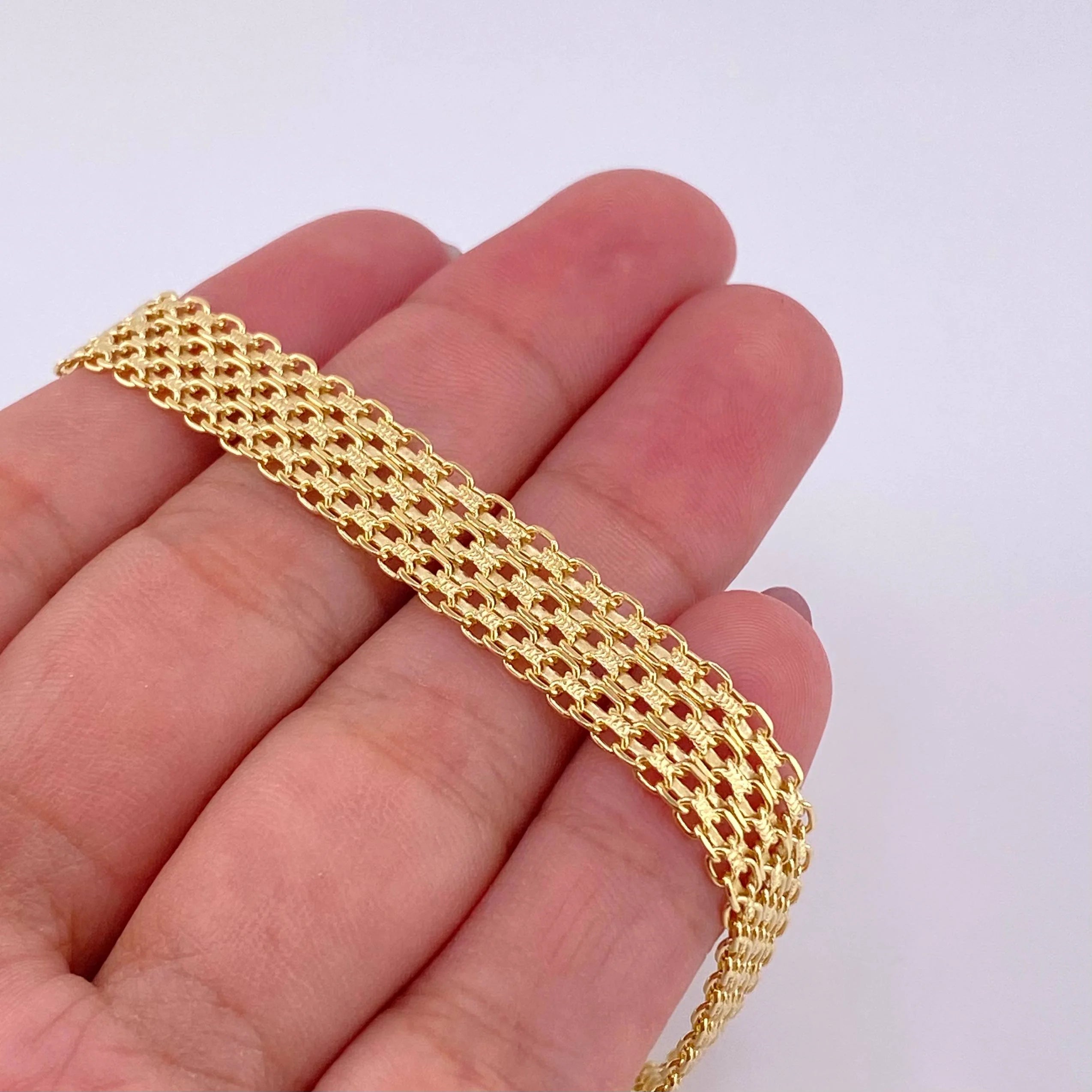 Bismark Bracelet 13.4g / 7 3/4 in / 8.8mm 18K Yellow Gold