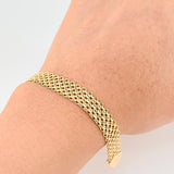 Bismark Bracelet 13.5g / 8 in / 8.9mm Yellow Gold 18K