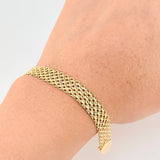 Bismark Bracelet 13.4g / 7 3/4 in / 8.8mm 18K Yellow Gold