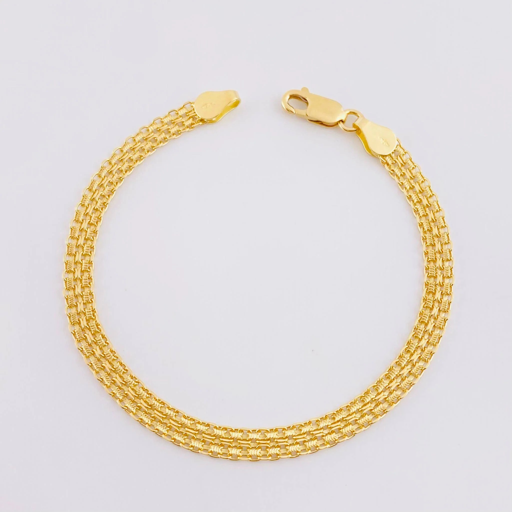 Pulso Chino 5.35g / 7 in / 4.7mm Oro Amarillo 18K