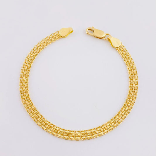Bismark Bracelet 5.35g / 7 in / 4.7mm 18K Yellow Gold