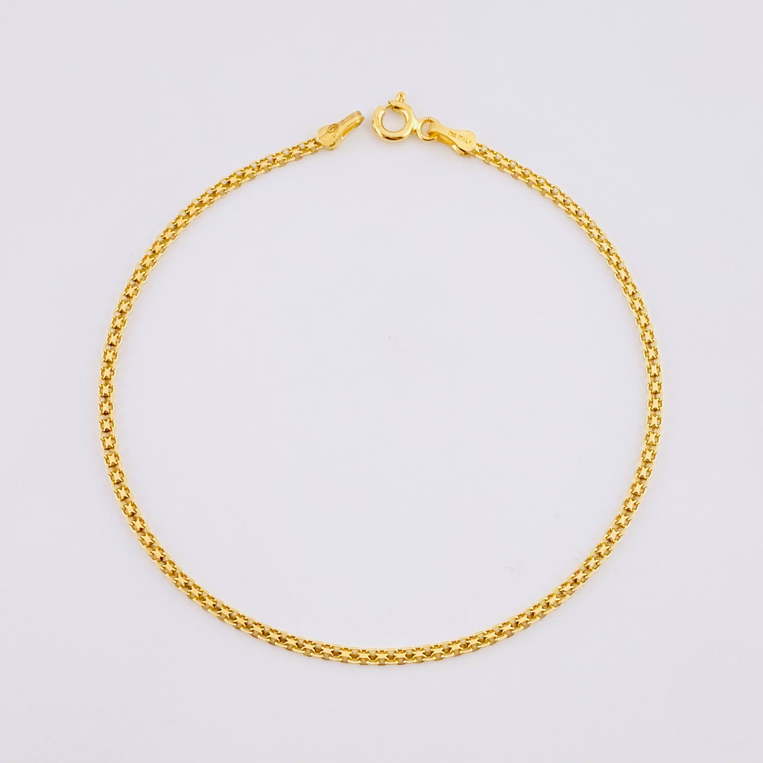 Bismark Bracelet 1.95g / 7 1/2 in / 2mm Yellow Gold 18K