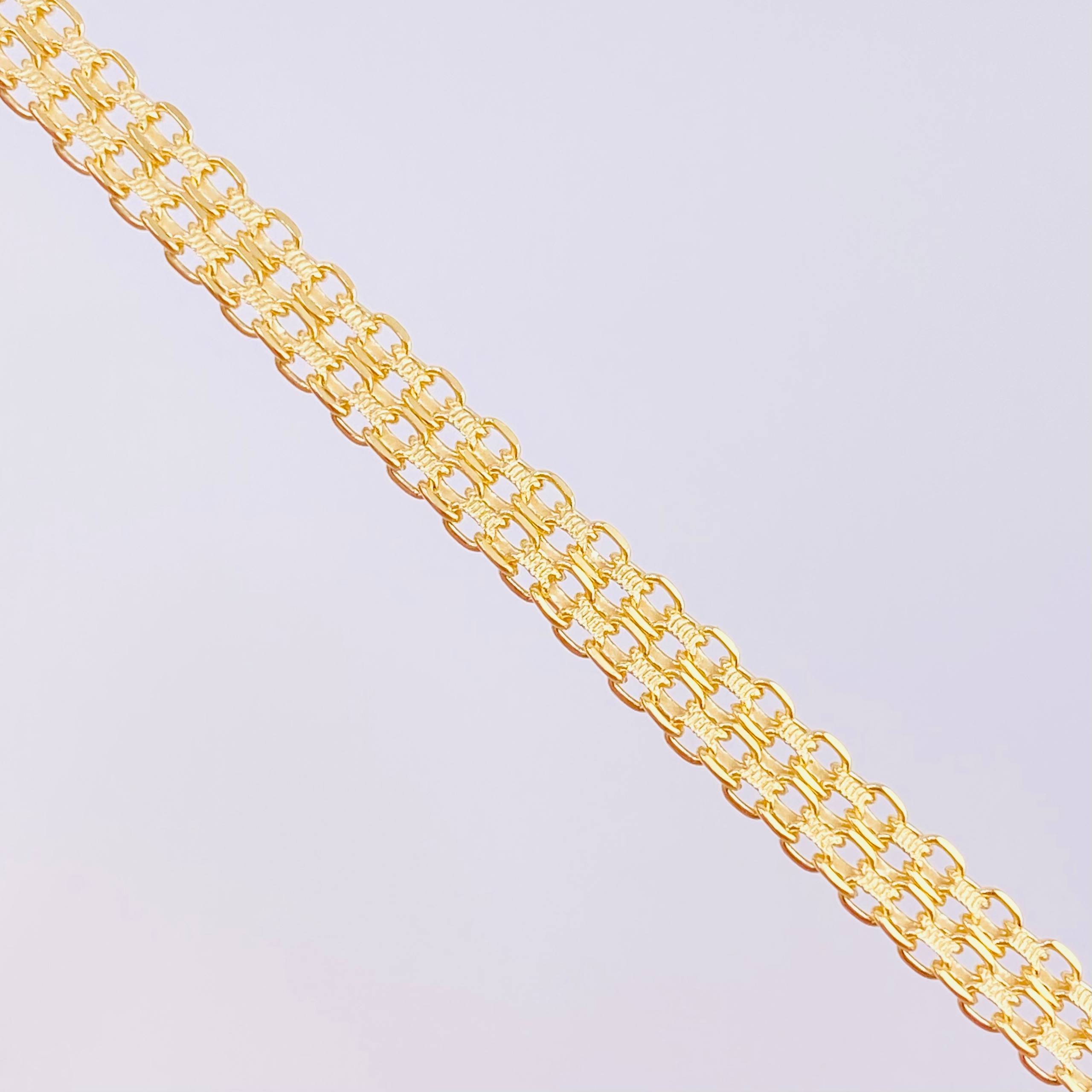 Bismark Chain 15.25g / 24 in / 4.75mm Yellow Gold 18K