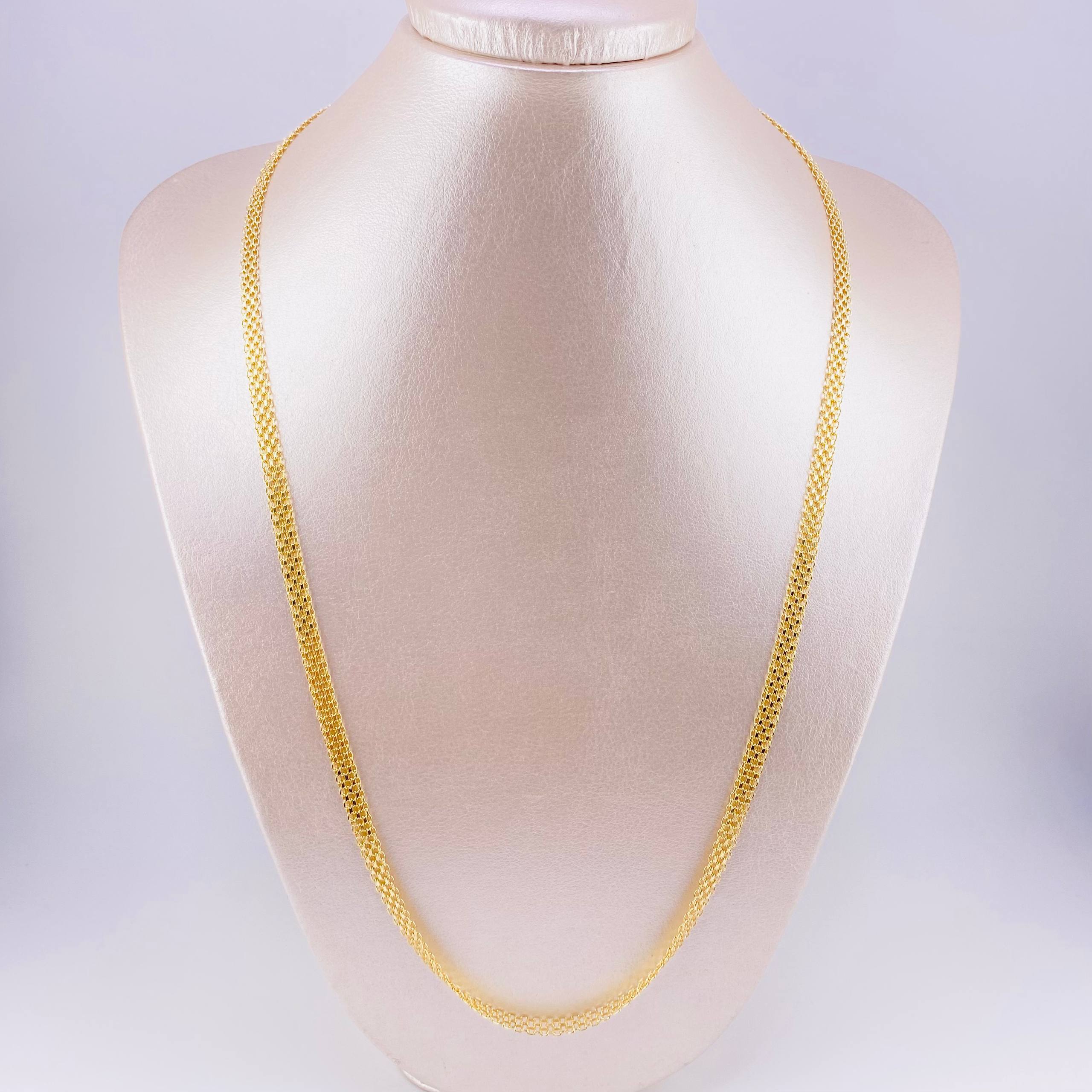 Bismark Chain 15.25g / 24 in / 4.75mm Yellow Gold 18K