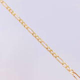 Pulso Figaro 1g / 7 1/2 in / 2.6mm Oro Amarillo 18K