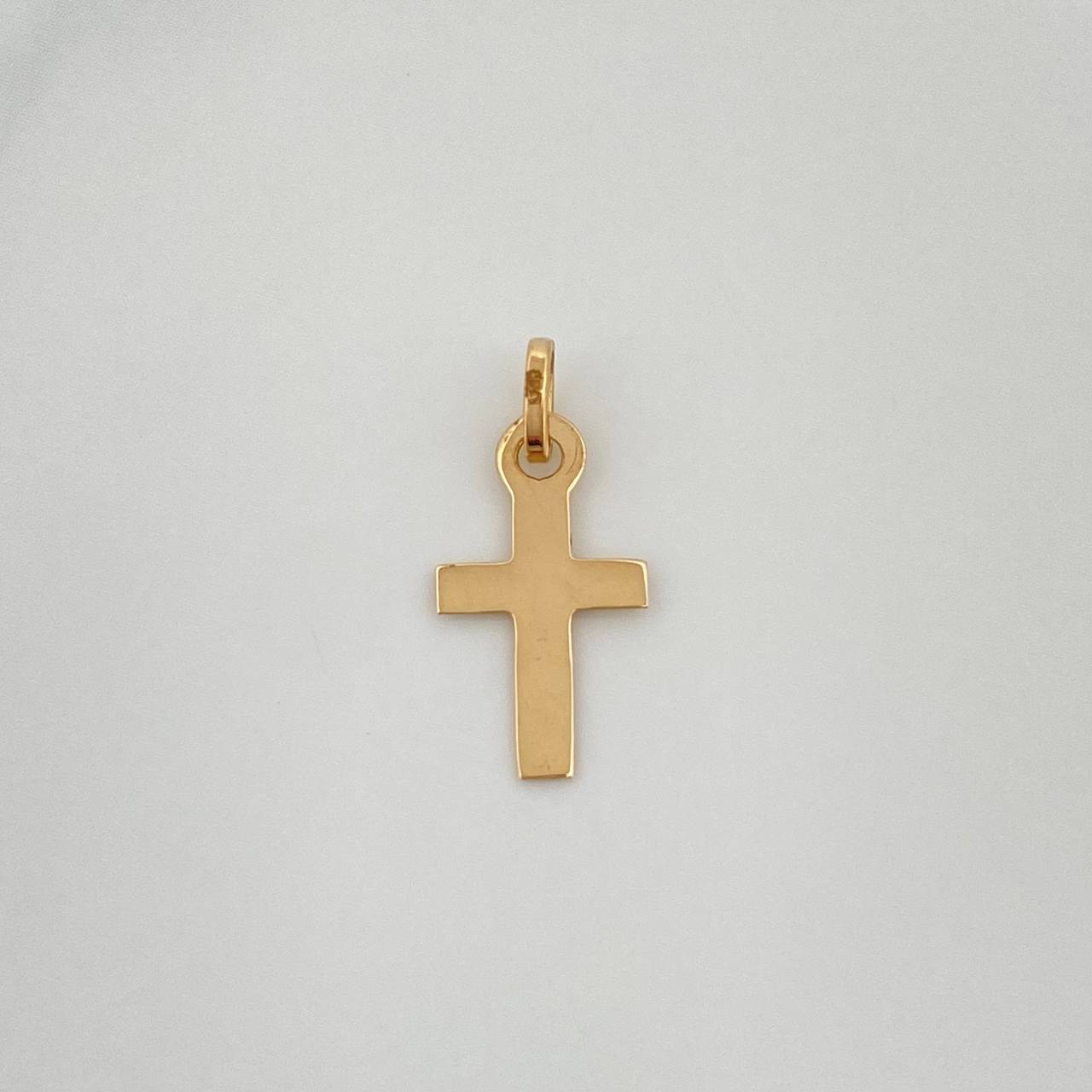Pendant Cross 0.4g / 3/4 in / Yellow Gold 18K %