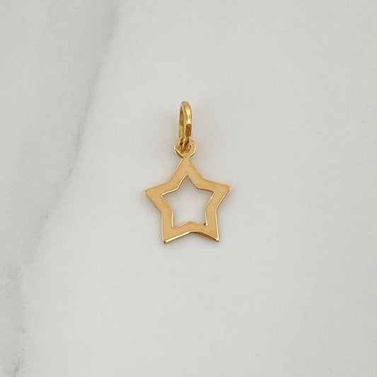 Dije Silueta Estrella 0.25gr / 1/2 in / Oro Amarillo 18K %