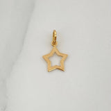 Dije Silueta Estrella 0.25gr / 1/2 in / Oro Amarillo 18K %