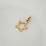 Dije Silueta Estrella 0.25gr / 1/2 in / Oro Amarillo 18K %