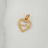 Dije Silueta Corazón 0.25gr / 1/2 in / Oro Amarillo 18K %