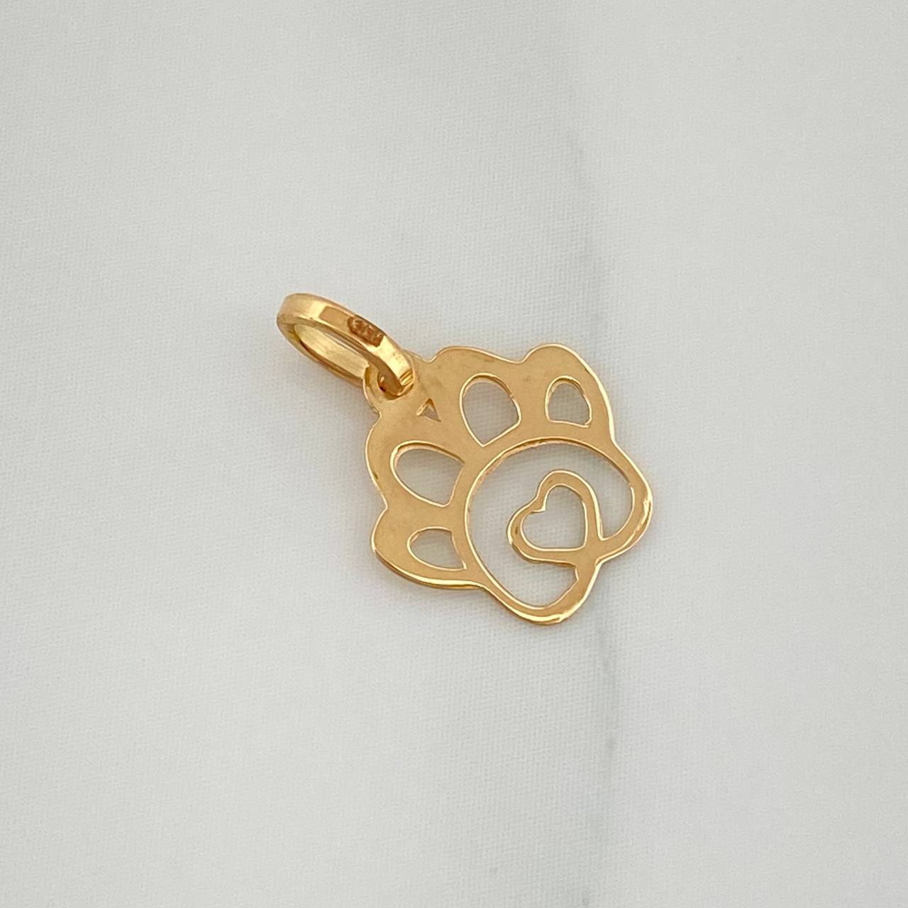 Dije Silueta Huella 0.3gr / 1/2 in / Oro Amarillo 18K %