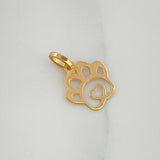 Dije Silueta Huella 0.35gr / 1/2 in / Oro Amarillo 18K %