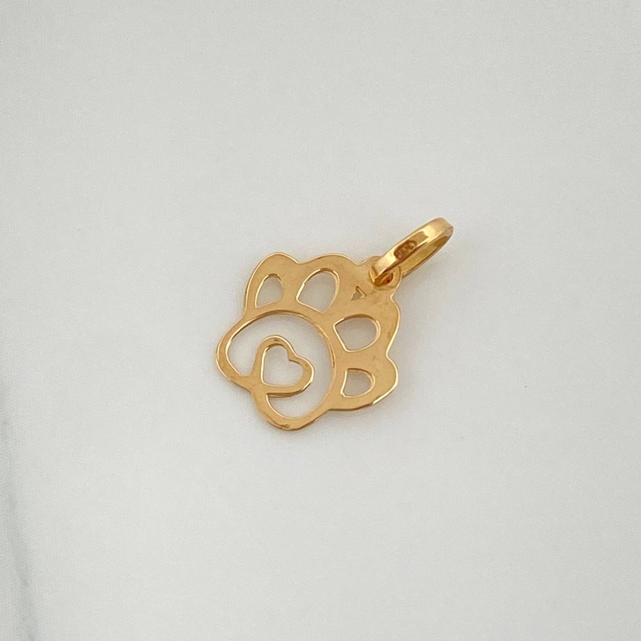 Dije Silueta Huella 0.35gr / 1/2 in / Oro Amarillo 18K %