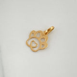 Dije Silueta Huella 0.3gr / 1/2 in / Oro Amarillo 18K %