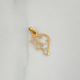 Dije Silueta Gato 0.25gr / 3/4 in / Oro Amarillo 18K %